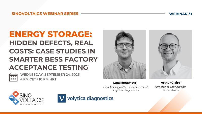 Webinar on energy storage FAT acceptance testing