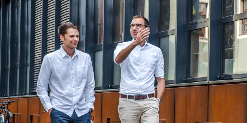 volytica's founders Sebastian Stoll and Claudius Jehle talking