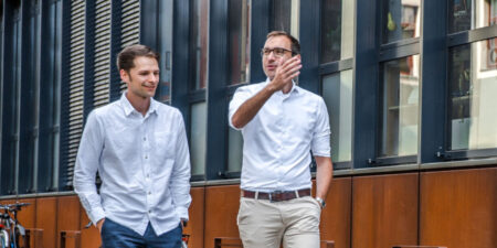 volytica's founders Sebastian Stoll and Claudius Jehle talking