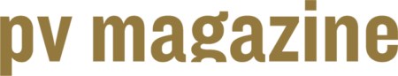 Logo of the pv magazine in golden letters