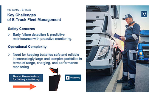 Information for electro-truck monitoring